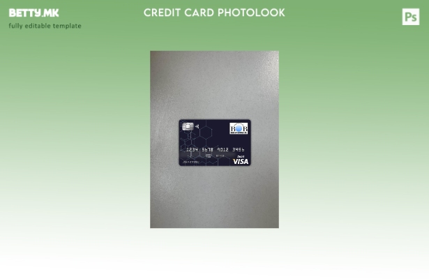 модерен стил Бутан Банка на Бутан виза картичка photolook предниот шаблон